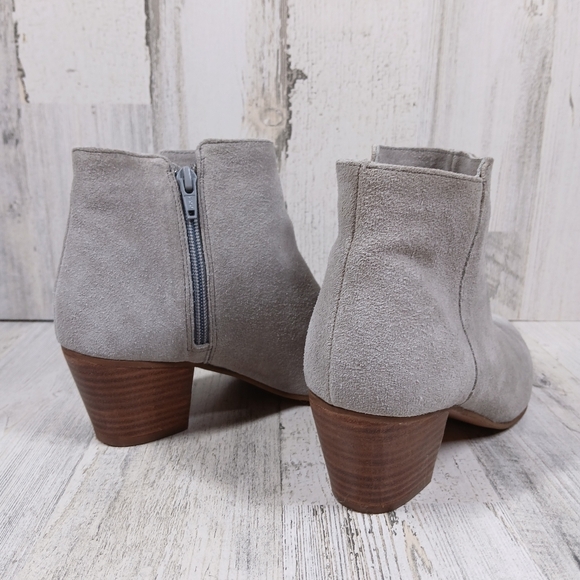 Coconuts By Matisse Margarita Gray Suede Pointed Toe Ankle Booties #1020 - Picture 7 of 12